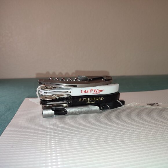 Bundle Deal Set 4 Wine Bottle Openers Cork Screw Vintage Rutherford Collectible - Picture 2 of 6